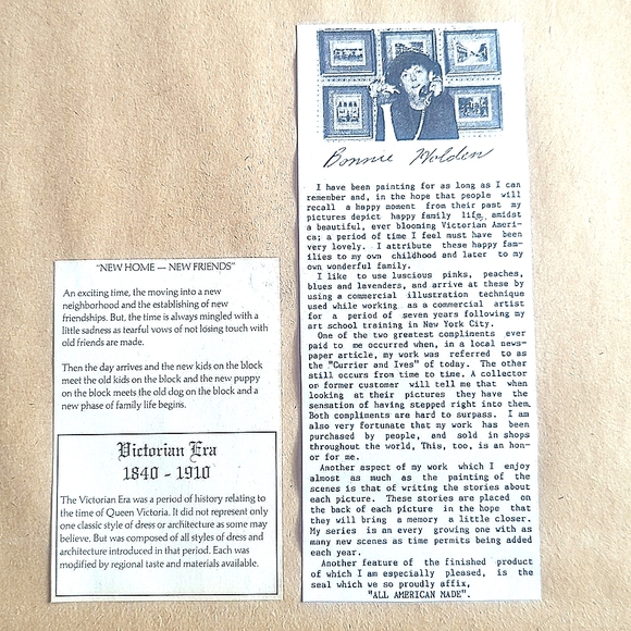 "NEW HOME - NEW FRIENDS" painting - Picture 4 of 5